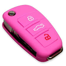 Audi Pink Silcone Key Cover